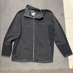 Columbia Charcoal and Black Full-Zip Jacket
